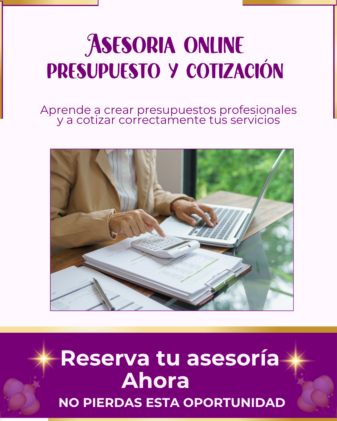 ASESORIA PRESUPUESTO-ONLINE ZOOM (2 Horas)