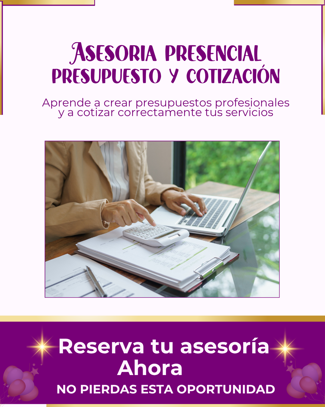 ASESORIA DE PRESUPESTO - PRESENCIAL (2 Horas)