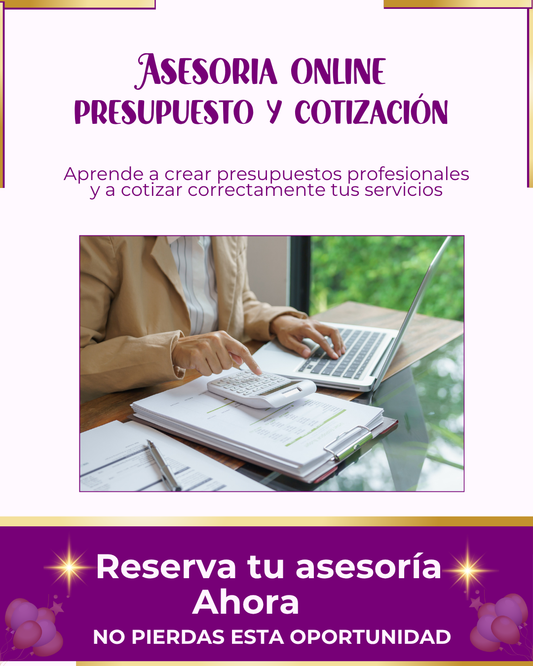 ASESORIA PRESUPUESTO-ONLINE ZOOM (1 Hora)