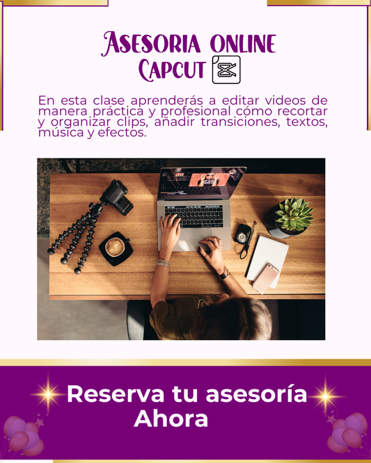 ASESORIA CAPCUT - ONLINE ZOOM (1 Hora)