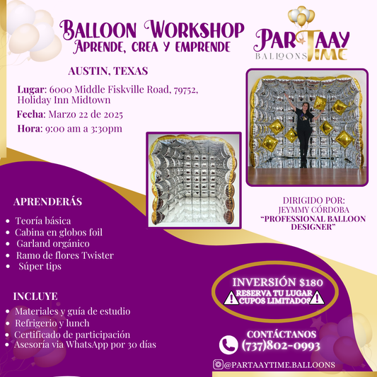BALLOON WORKSHOP /  APRENDE, CREA Y EMPRENDE